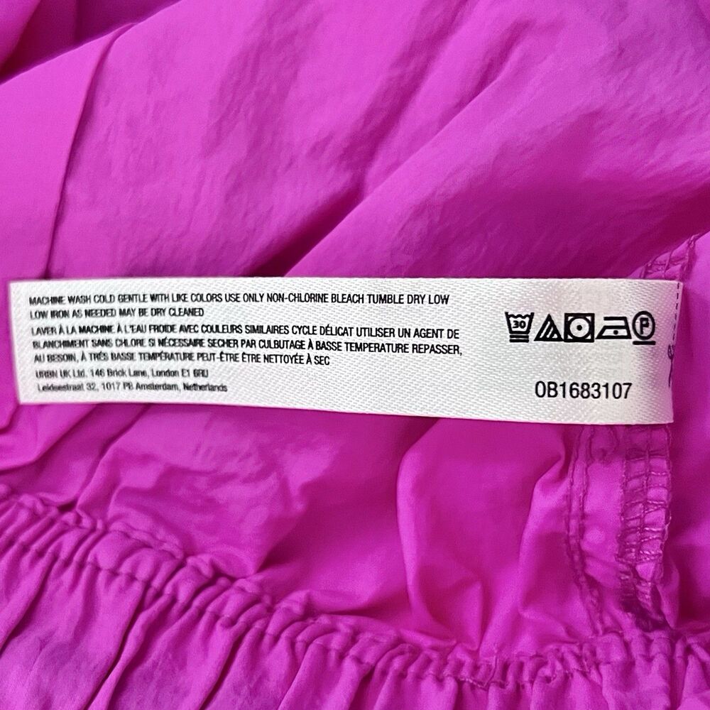 SOLD! Anthropologie Daily Practice Base Jump Parachute Pants Sz Small Hot Pink - Picture 10 of 10